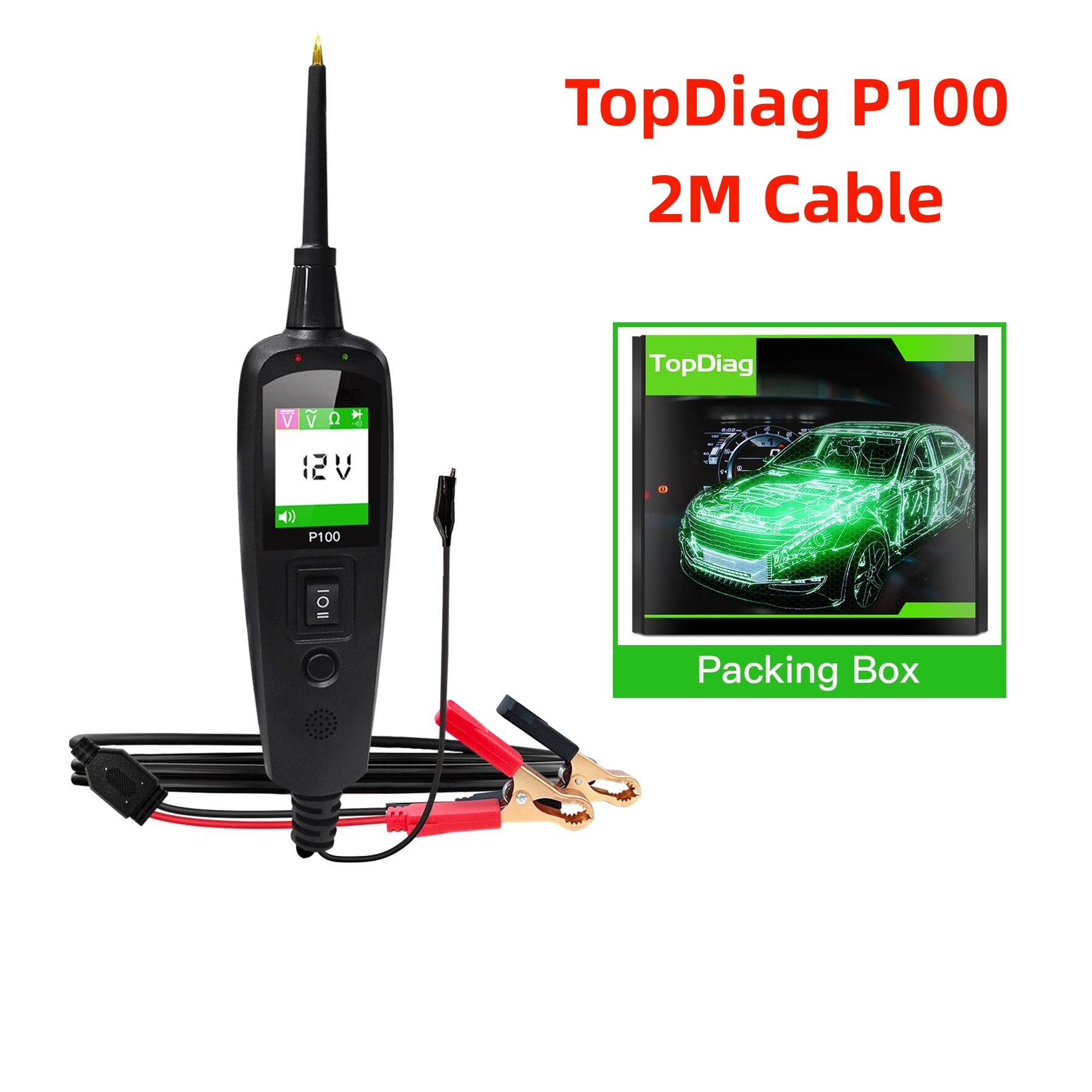 Power Tools Kits - TopDiag P100 2M Tester obwodów elektrycznych