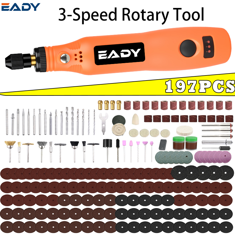 Power Tools Kits - Zestaw bezprzewodowych narzędzi obrotowych USB –
