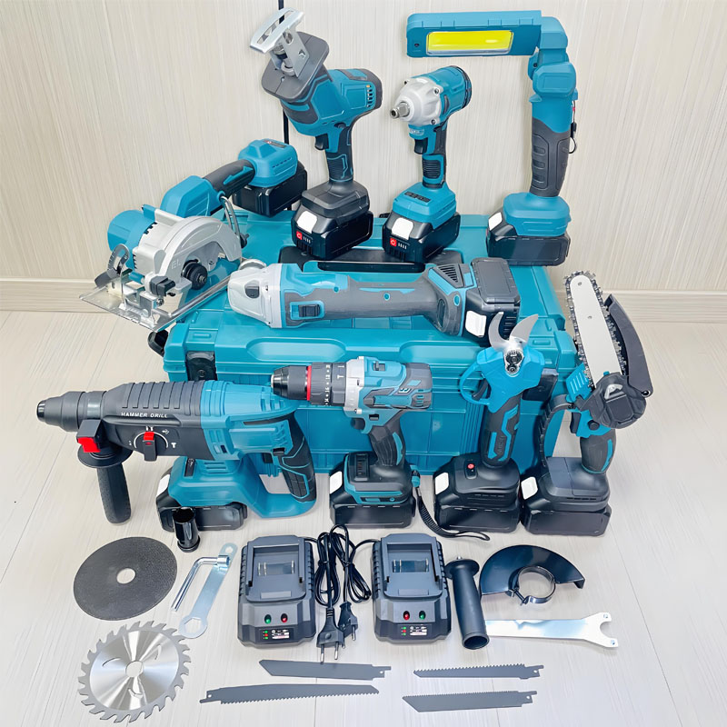 Power Tools Kits - Wysokiej jakości wiertarko-wkrętarka akumulatorowa 21V, bezszczotkowa,