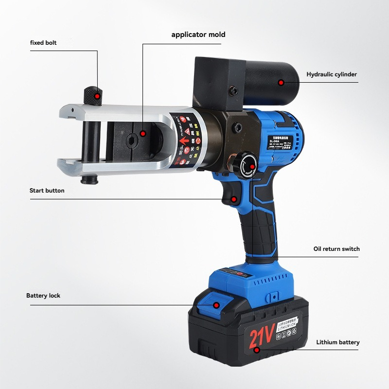 Power Tools Hydraulic - Akumulatorowe szczypce hydrauliczne do zaciskania kabli
