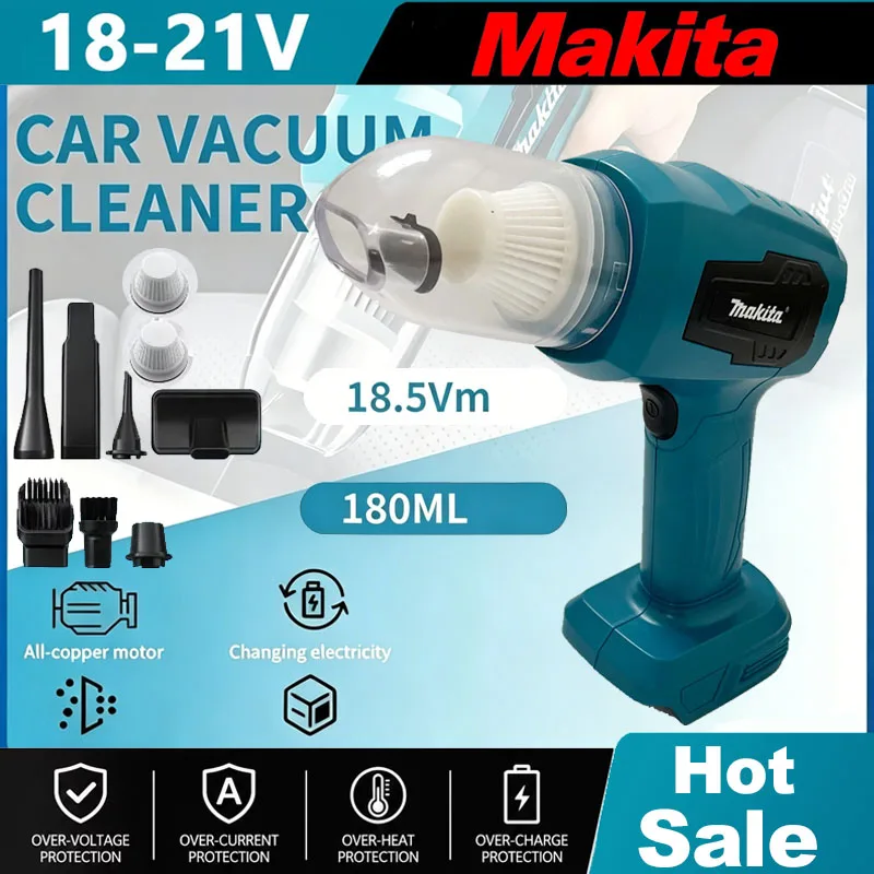 Power Tools Makita - Odkurzacz bezprzewodowy Makita Mini do samochodu,