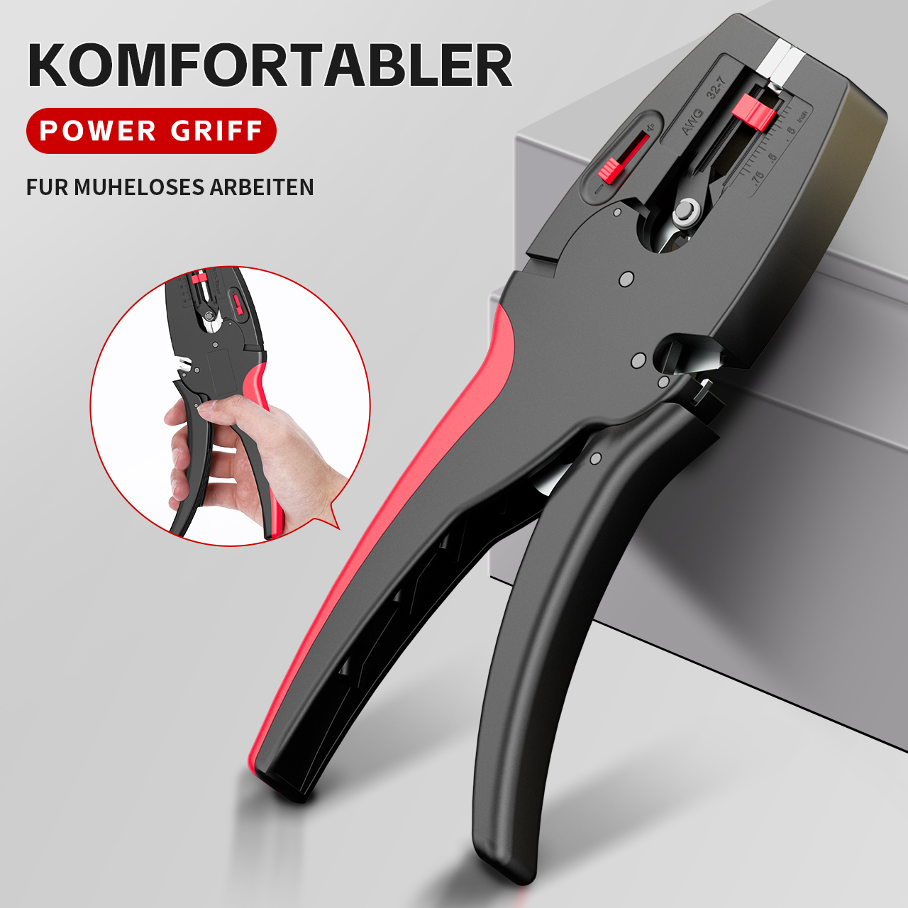Power Tools Germany - Automatyczne szczypce do zdejmowania izolacji i