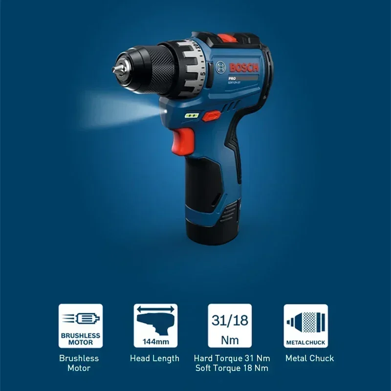 BOSCH GSR12V-31 Bezprzewodowy  – Power Tools Kits recenzja i cena