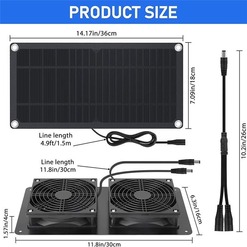 Zestaw wentylatorów solarnych  – Power Tools Kits recenzja i cena